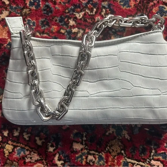 ZARA Chain Strap‎ Animal Embossed Shoulder Bag - Picture 5 of 7